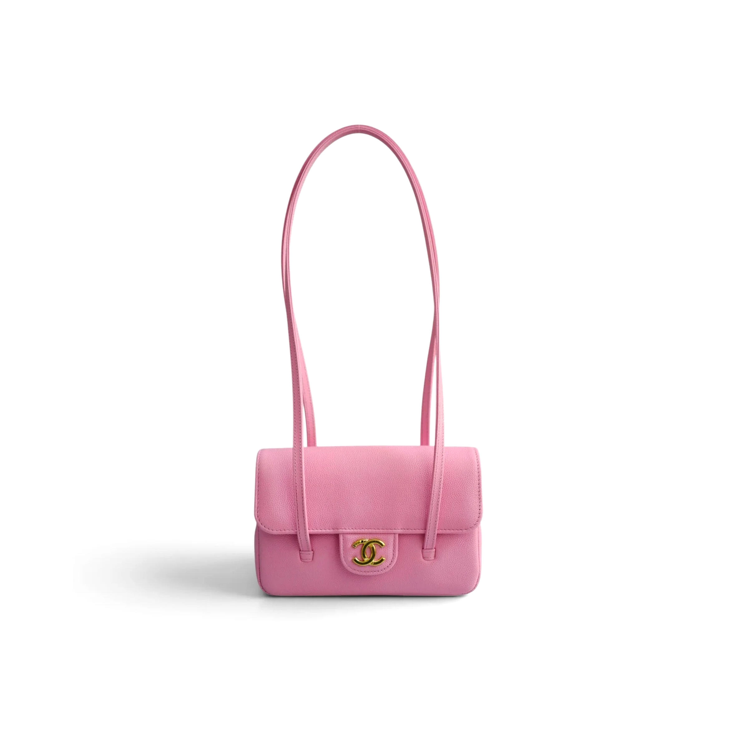 CHANEL CLUTCH WITH LEATHER STRAP (22*15*5cm)